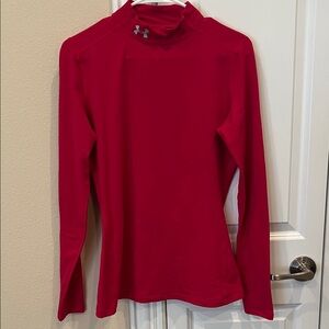 Under Armour Women's Bright Pink and Purple Long Sleeve Cold Gear. Semi fitted.